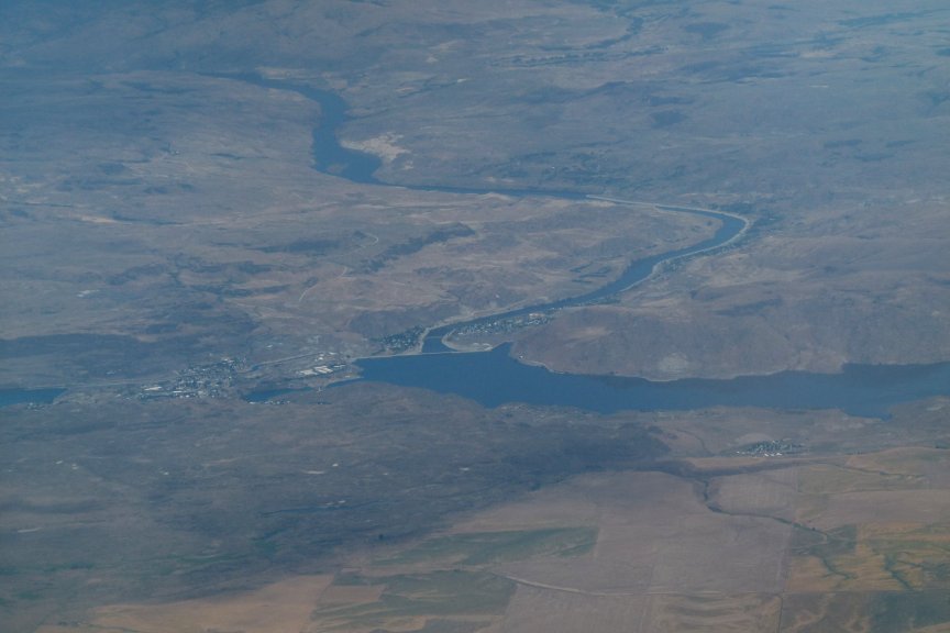 Grand Coulee dam aerial view